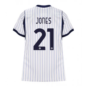 Inter Milan Curtis Jones #21 Jalkapallovaatteet Naisten Vieraspaita 2026-27 Lyhythihainen